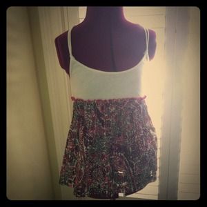 Free People tank with lace detail on the back