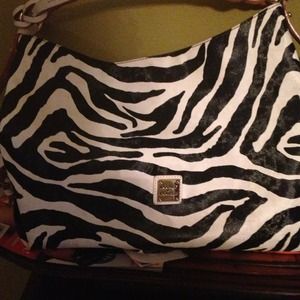 Zebra print handbag