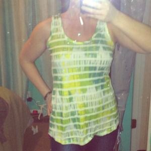 Green tye dye tank
