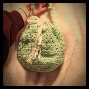 Handmade crocheted purse.