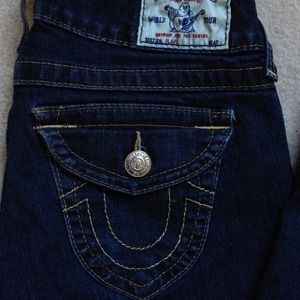 2 pairs of authentic True Religion jeans size 28.