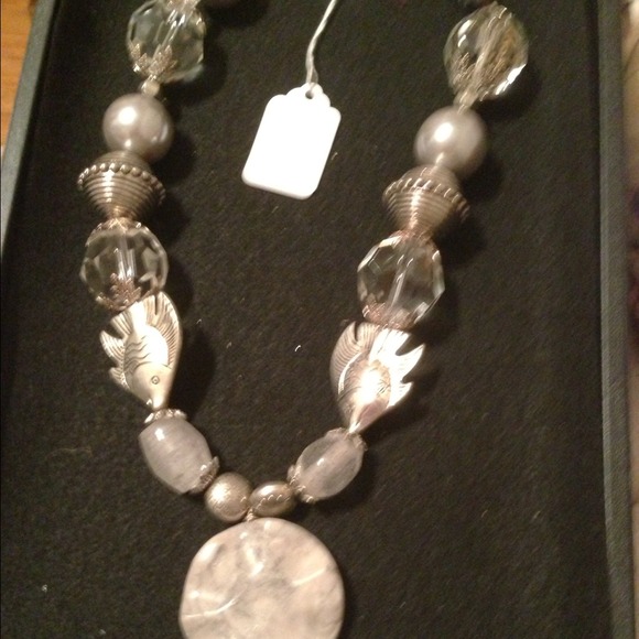 Beautifull grey stone of African trade bead