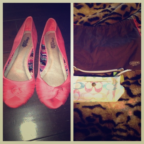 Coach small purse and Charlotte Russe flats