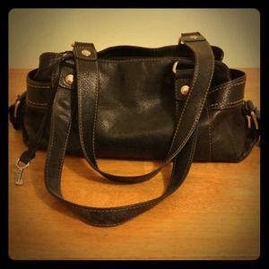 FOSSIL - Black Leather Purse