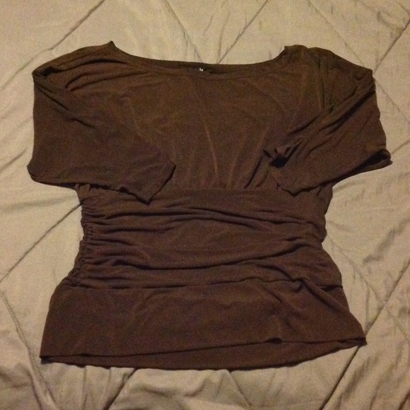 Chocolate brown top, perfect for a night out!