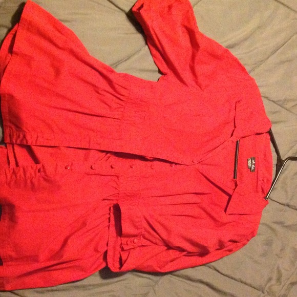 Red blouse