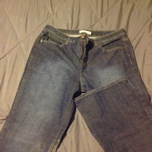 Dark blue jeans
