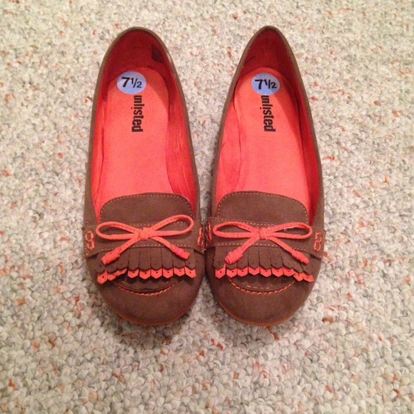 unlisted Shoes - Unlisted brown and orange flats