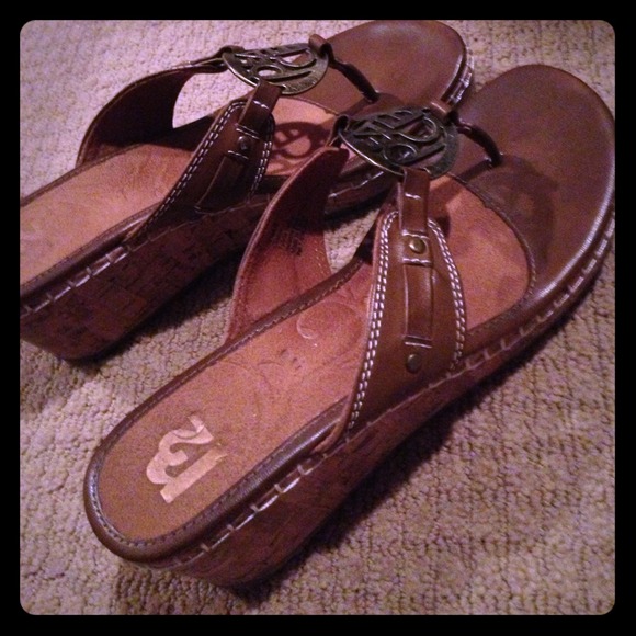 Cute leather wedges