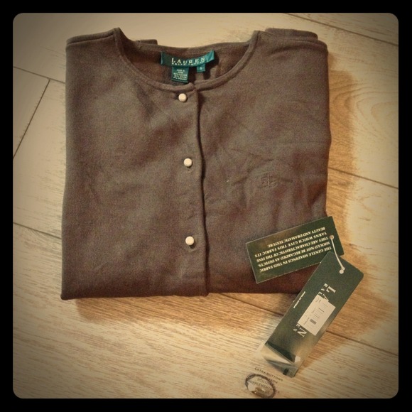 ❌SOLD❌Ralph Lauren Classic Chocolate Cardigan