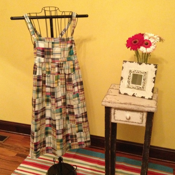 HOLD!  J. Crew 100% cotton patchwork dress.