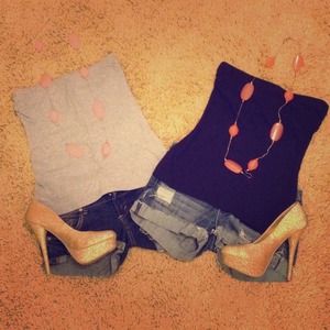 Black and grey tube tops