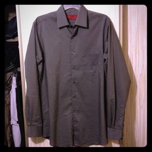 Long sleeve dress shirt.