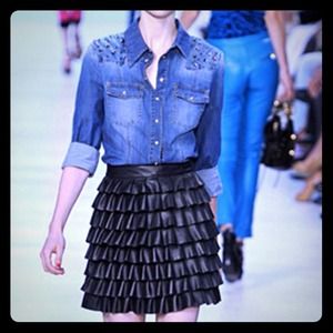 Embellished Denim Shirt