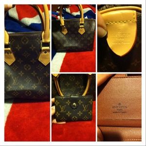 Louis Vuitton purse and matching wallet