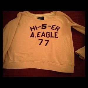 Hollister light pink off the shoulder sweater