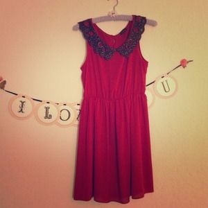 Modcloth Style Cherry Red Dress