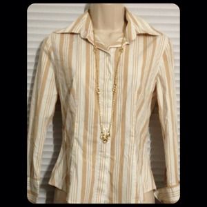 Striped Dress Shirt, Size XS