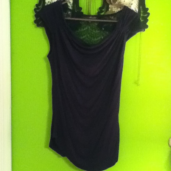 Lace back top