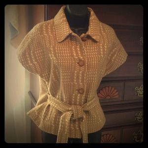 Camel and cream short jacket. New price!