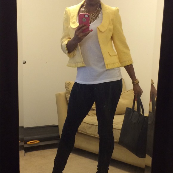 PRICE REDUCED. NWT Vibrant Yellow blazer. Lined.