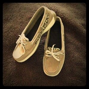 Size 8.5 Women's Sperry Angelfish Linen/Leopard