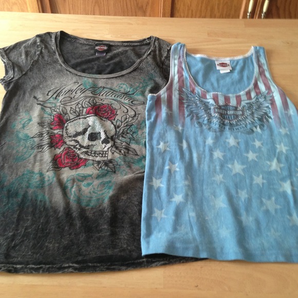Harley Davidson Tee & Tank w/ extra gift