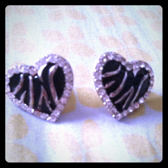 Zebra earrings and watch!