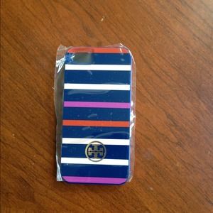 Blue striped hard shell case