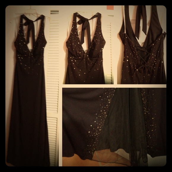 REDUCED! Brown Sequined Evening Gown