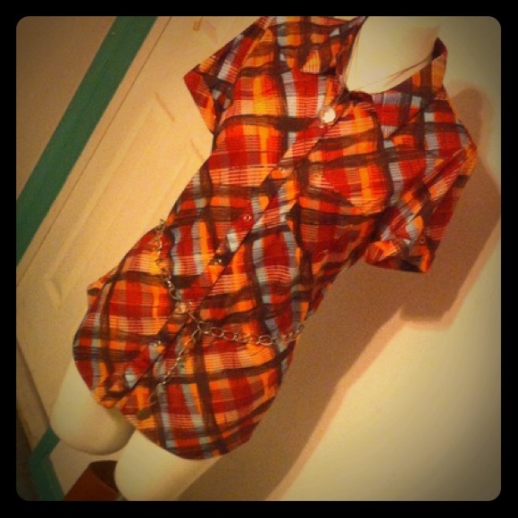 Retro, Vintage button up shirt Like New sz L (M/L)