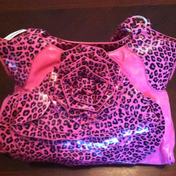 Pink flower handbag