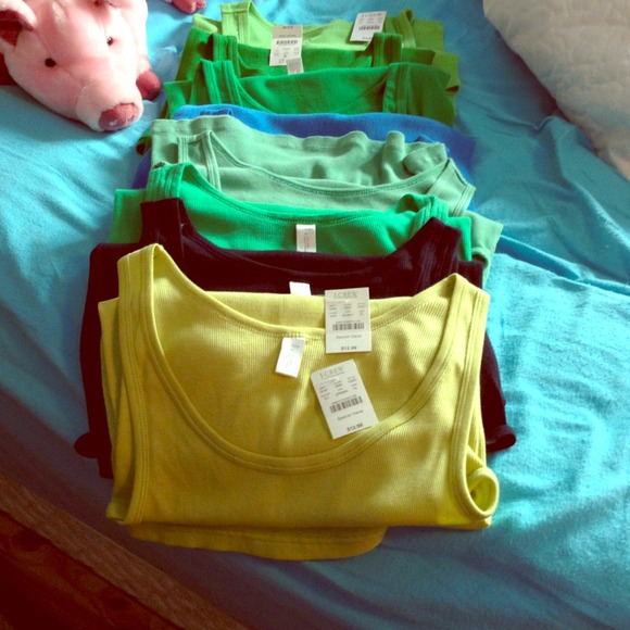 8 J. Crew tanks Bundle