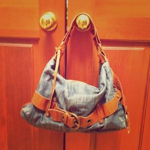 Via Repubblica denim purse