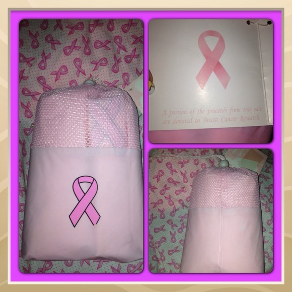 Outerwear - Pink ribbon adult poncho NWT