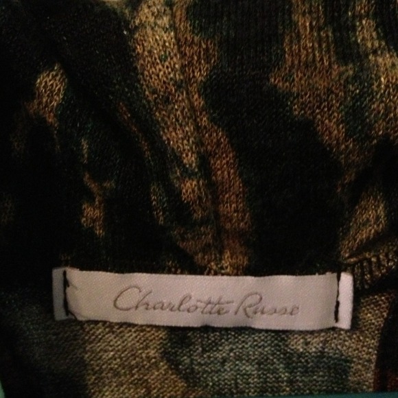 Charlotte Russe  animal print top - Picture 2 of 2
