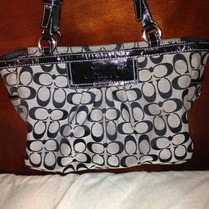 Black coach purse