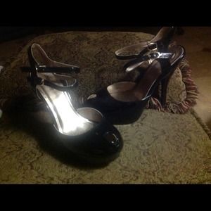 Black Peep Toe Shoes