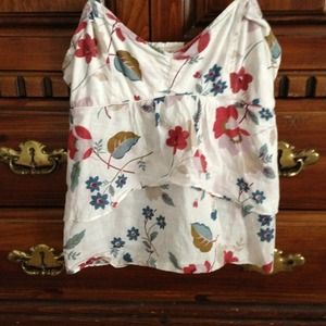 Flower print tank