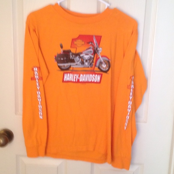 Long sleeve Harley Shirt Orange - Picture 2 of 2