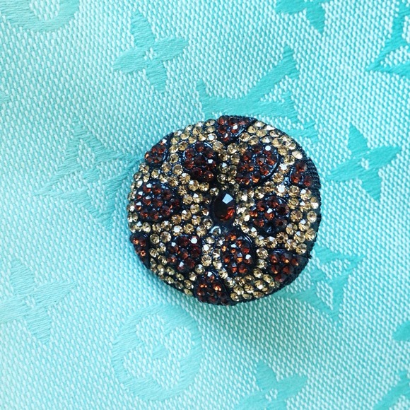 Rhinestone cheetah ring adjustable - Picture 2 of 2