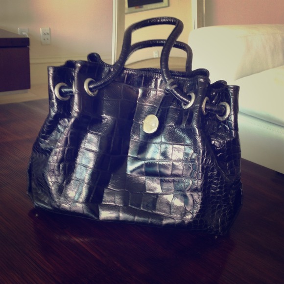 FURLA black leader bag