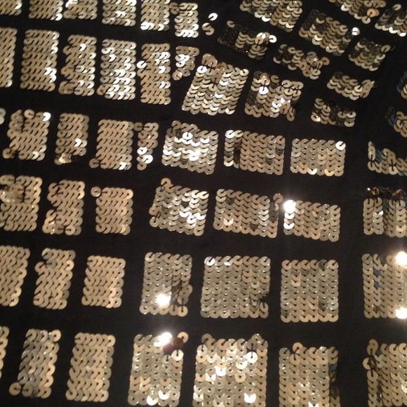 ❌SOLD❌NEW Trina Turk Sequins Ornete Blue Dress - Picture 4 of 4