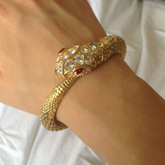 Kenneth Jay Lane snake bangle bracelet