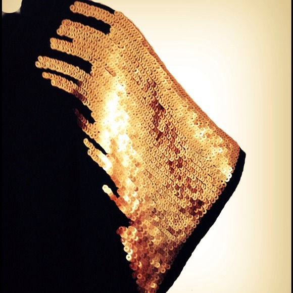 Sequined Short Sleeve Sheer 'See Through' Top! - Picture 2 of 2