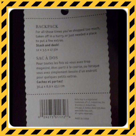 NWT💃Belle Hop Shopoholic Back Pack - Picture 4 of 4