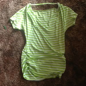Green an white striped Charlotte Russe shirt