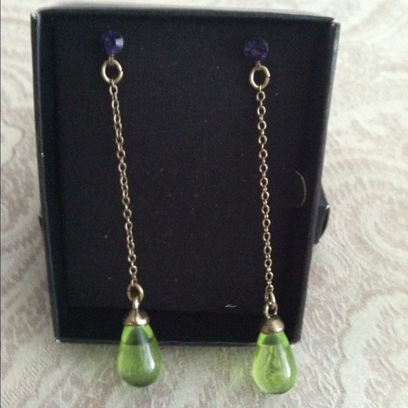 BNWB Lime Green Drop Earrings