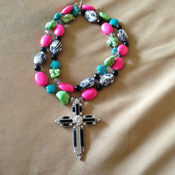 Handmade cross necklace