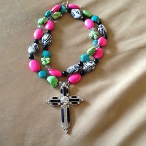 Handmade cross necklace